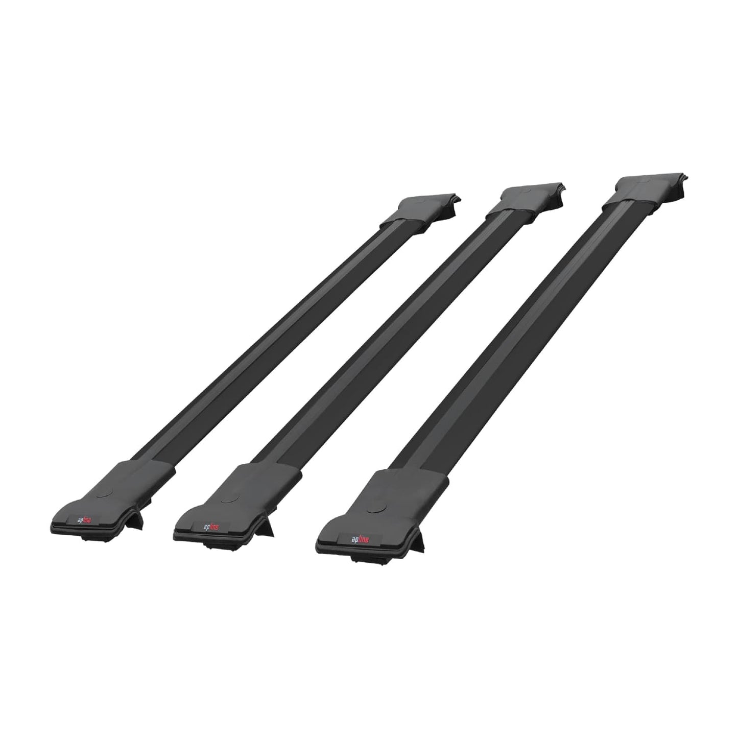 Compatible avec Ford Grand C-Max (C344) 2011-2019 FLY Model Barres de Toit Railing Porte-Bagages de Voiture Noir Aluminium 3 Barres